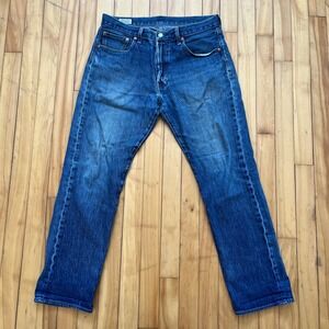 Levis Premium 501 '93 Straight Leg Mens Blue Denim Jeans 32x32 Medium Wash Big E